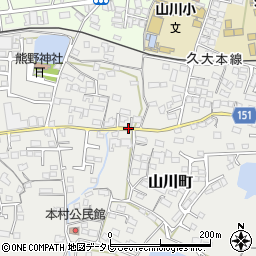 福岡県久留米市山川町1281周辺の地図