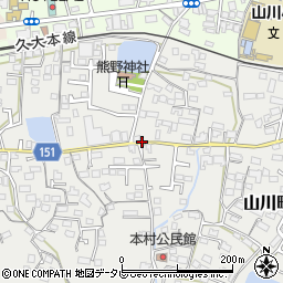 福岡県久留米市山川町360周辺の地図