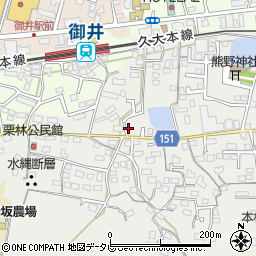 福岡県久留米市山川町1347周辺の地図