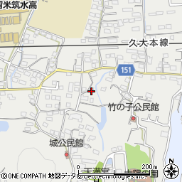 福岡県久留米市山川町906周辺の地図