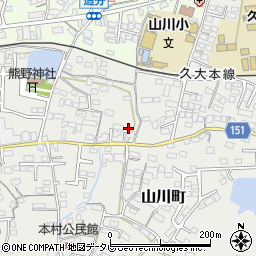 福岡県久留米市山川町1278周辺の地図