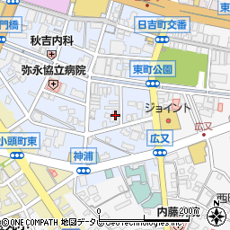 福岡県久留米市六ツ門町18-18周辺の地図