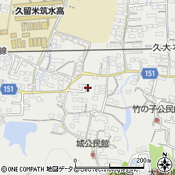 福岡県久留米市山川町880-12周辺の地図