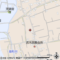 福岡県久留米市草野町吉木1571周辺の地図