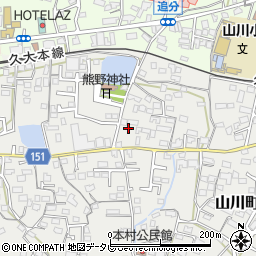 福岡県久留米市山川町365周辺の地図