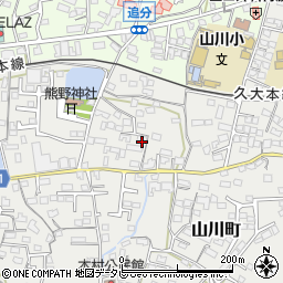 福岡県久留米市山川町375周辺の地図