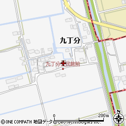 九丁分公民館周辺の地図