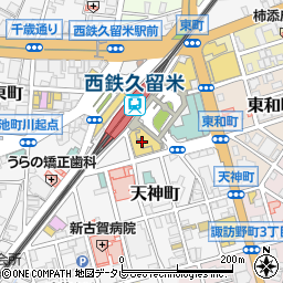 西日本新聞ＴＮＣ文化サークル久留米教室周辺の地図