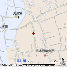 福岡県久留米市草野町吉木1500-1周辺の地図