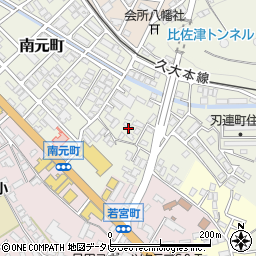 大分県日田市南元町307-1周辺の地図