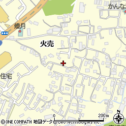 大分県別府市火売6組周辺の地図