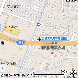 ファミリーマート久留米梅満店周辺の地図