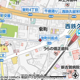 福岡酸素株式会社　本社・受付周辺の地図