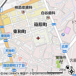 福岡県久留米市篠原町4-7周辺の地図