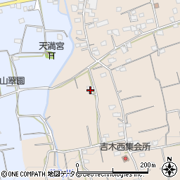 福岡県久留米市草野町吉木1500-2周辺の地図