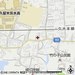 福岡県久留米市山川町1227周辺の地図
