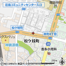 福岡県久留米市荘島町492-2周辺の地図
