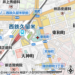 筑邦銀行国道通支店周辺の地図