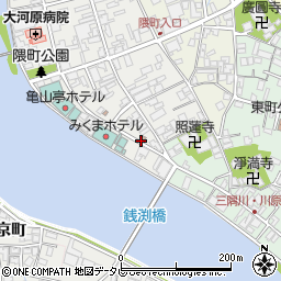 日田隈町郵便局 ＡＴＭ周辺の地図