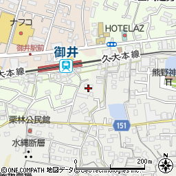 福岡県久留米市山川町1355周辺の地図