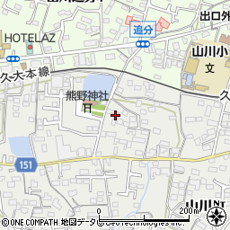 福岡県久留米市山川町369周辺の地図