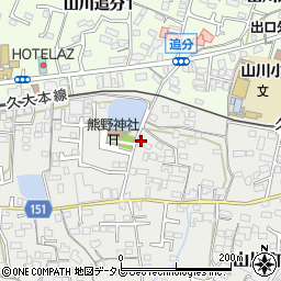 福岡県久留米市山川町346周辺の地図