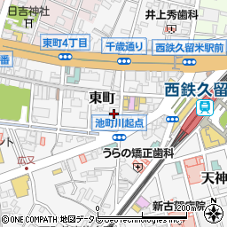 ビリーフ久留米店周辺の地図