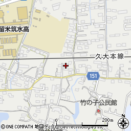 福岡県久留米市山川町1226周辺の地図