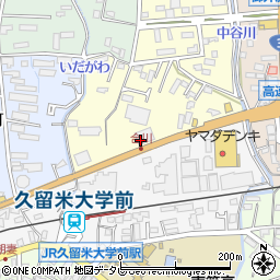 株式会社リクシル（ＬＩＸＩＬ）福岡南支店　リクシル（ＬＩＸＩＬ）ショールーム久留米周辺の地図