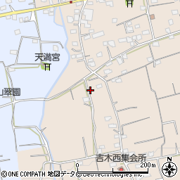 福岡県久留米市草野町吉木1495周辺の地図