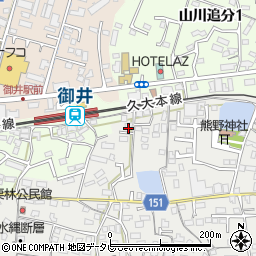 福岡県久留米市山川町1356-2周辺の地図