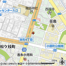ロイヤルホスト久留米本町店周辺の地図