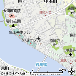 ゴールデンヌードル サムライ 日田本店周辺の地図