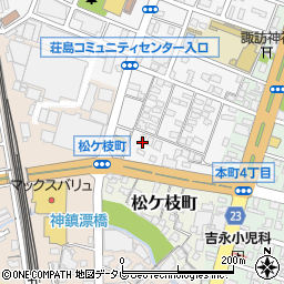 福岡県久留米市荘島町462周辺の地図