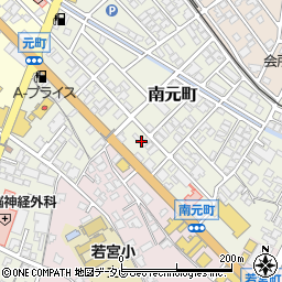 朝日新聞　日田販売店周辺の地図