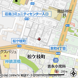 福岡県久留米市荘島町431周辺の地図