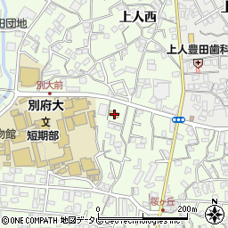 セブンイレブン別府大学前店周辺の地図