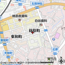トーカンマンション久留米駅東周辺の地図