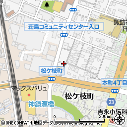 福岡県久留米市荘島町514-2周辺の地図