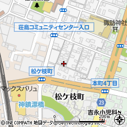 福岡県久留米市荘島町455周辺の地図