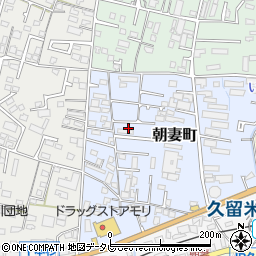 福岡県久留米市朝妻町9-9周辺の地図