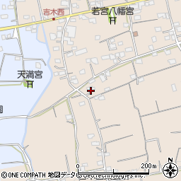 福岡県久留米市草野町吉木1340周辺の地図