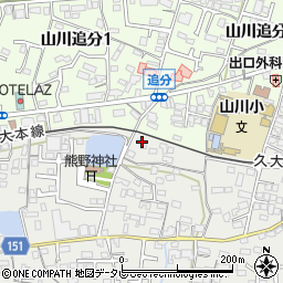 福岡県久留米市山川町1294周辺の地図