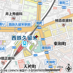 パレフローラ岩田屋久留米店周辺の地図