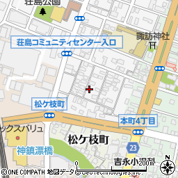 福岡県久留米市荘島町453-4周辺の地図