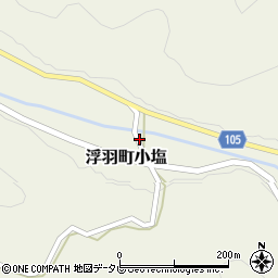 福岡県うきは市浮羽町小塩周辺の地図