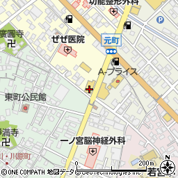 大分日産自動車日田店周辺の地図