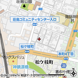 福岡県久留米市荘島町516周辺の地図