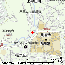 大分県別府市北石垣1119周辺の地図