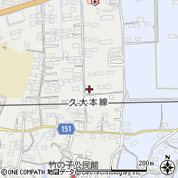 福岡県久留米市山川町1462周辺の地図
